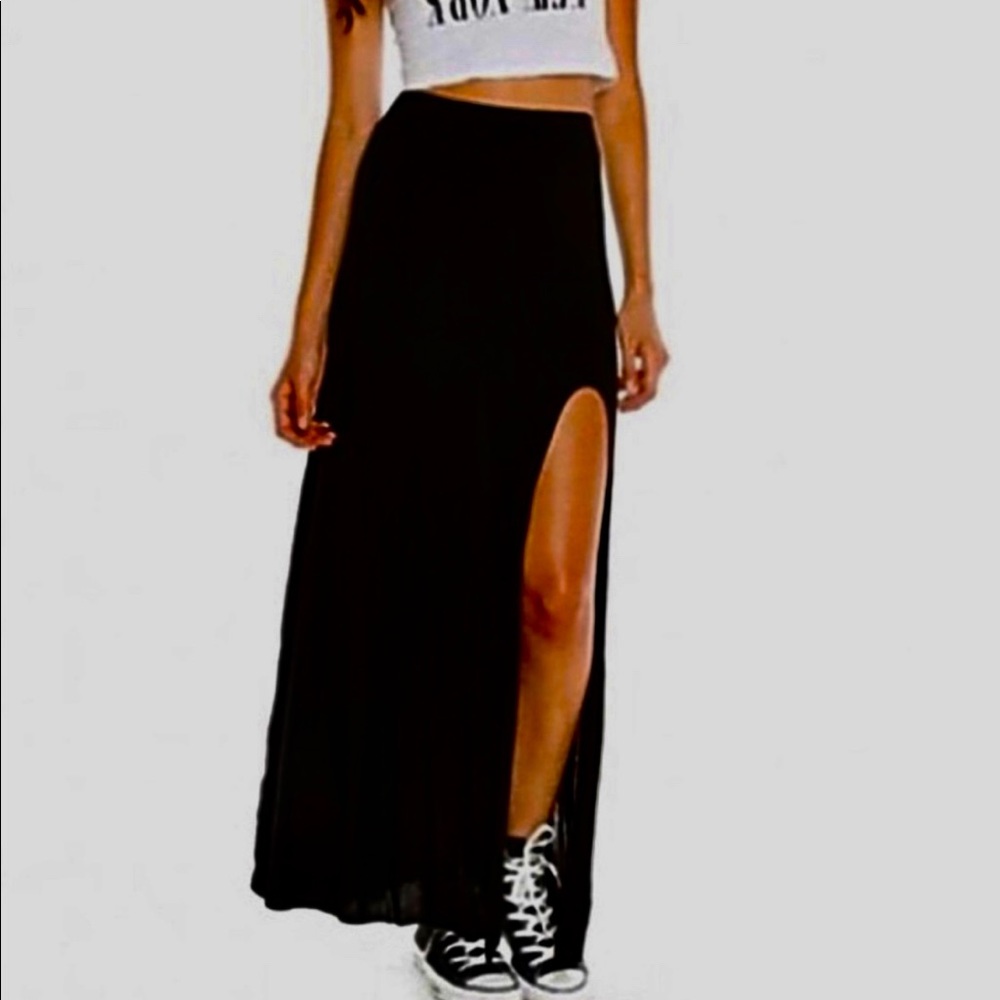 Brandy Melville Slit Maxi Skirt